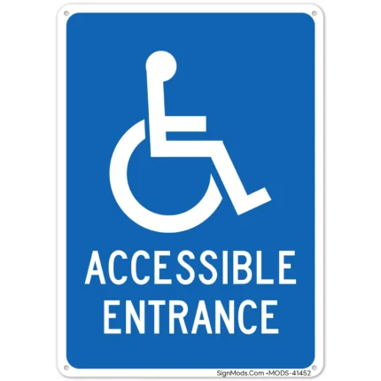 Accessible Entrance Sign