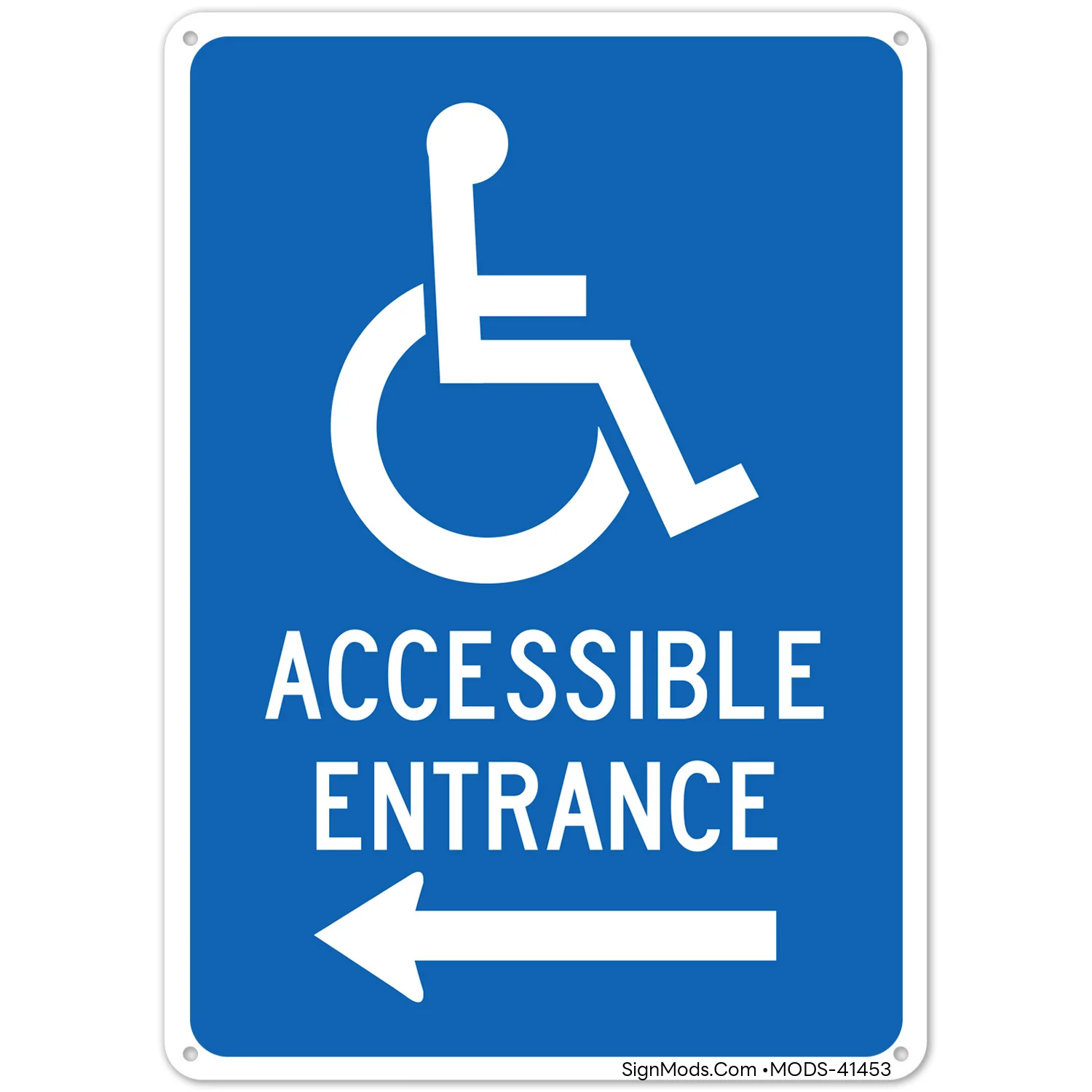 Accessible Entrance Left Sign Accessible Entrance Left Sign