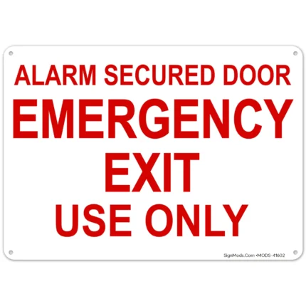 Emergency Exit Use Only Sign