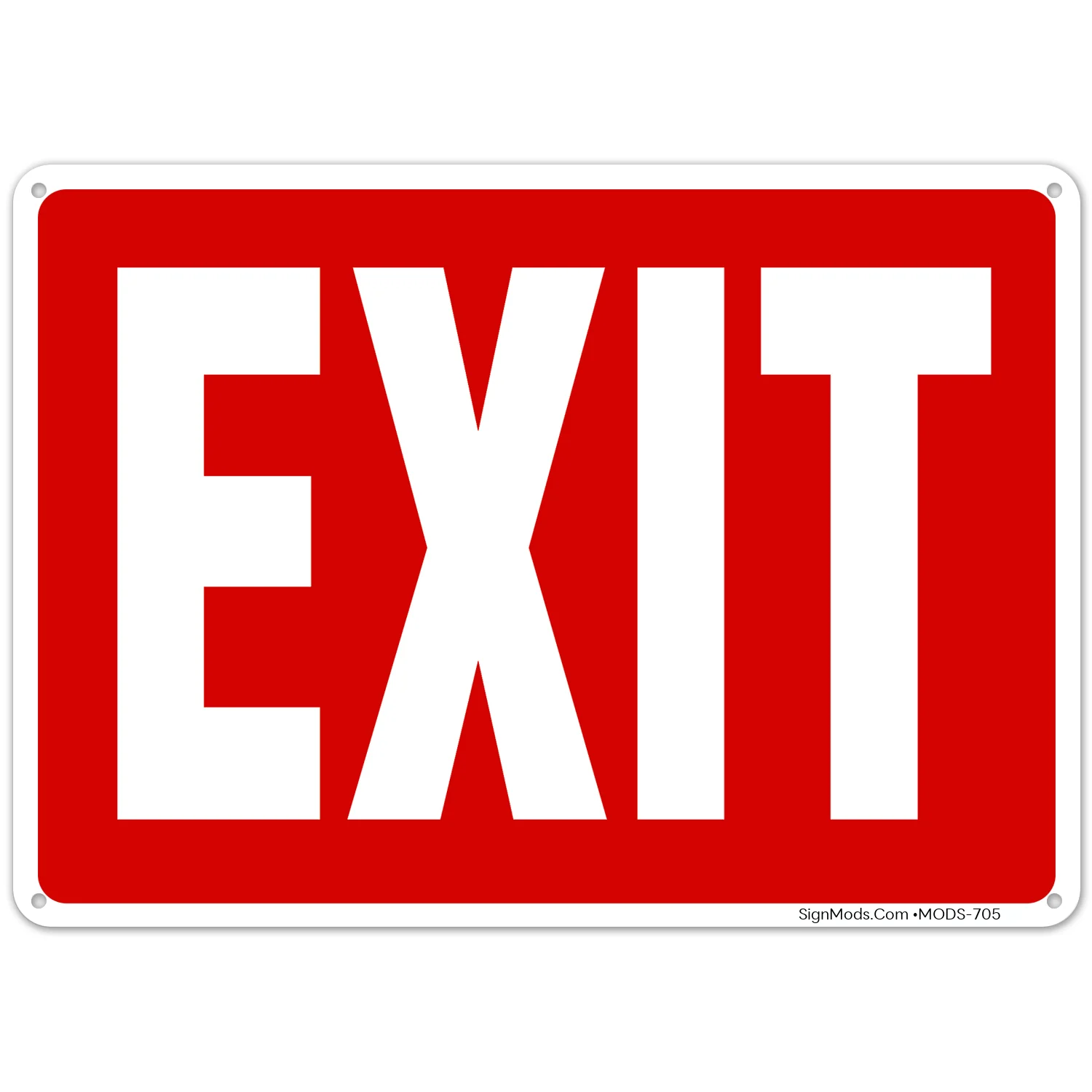 Exit Red Background Sign Exit Red Background Sign