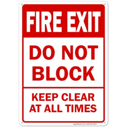 Fire Exit Sign