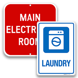 Maintenance & Utility Room Signs