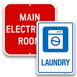Maintenance & Utility Room Signs