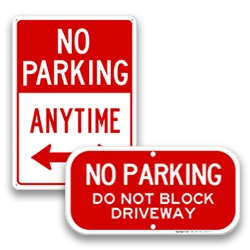 No Parking Signs