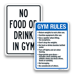 Recreational Room Signs