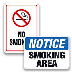 Smoking Area Signs