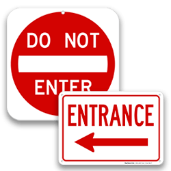 Parking Lot & Garage Traffic Signs
