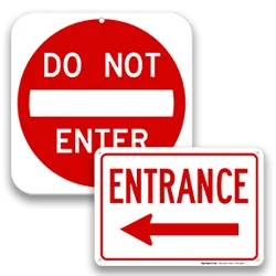 Parking Lot & Garage Traffic Signs