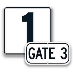 Parking Space & Gate Signs