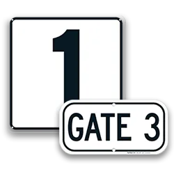 Parking Space & Gate Signs