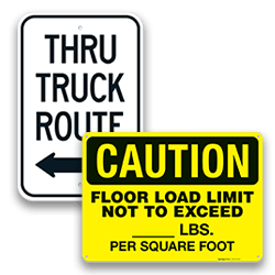 Regulatory Truck Signs