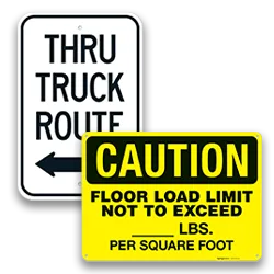Regulatory Truck Signs