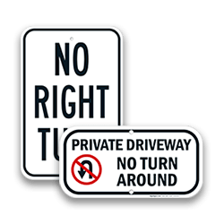 Regulatory Turn Signs