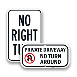 Regulatory Turn Signs