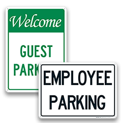 Reserved Parking Signs