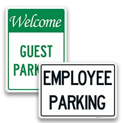 Reserved Parking Signs