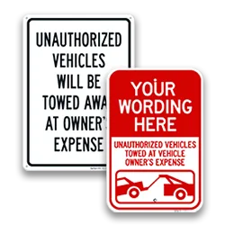 Tow Away Signs
