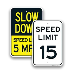 Traffic Control & Speed Warning Signs