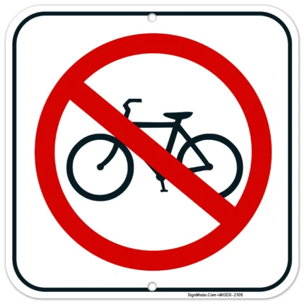 No Bikes Sign