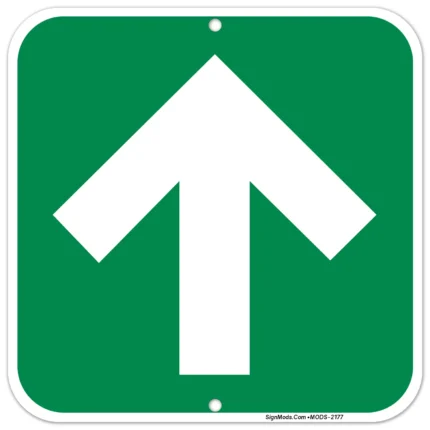Up Arrow Sign - Green