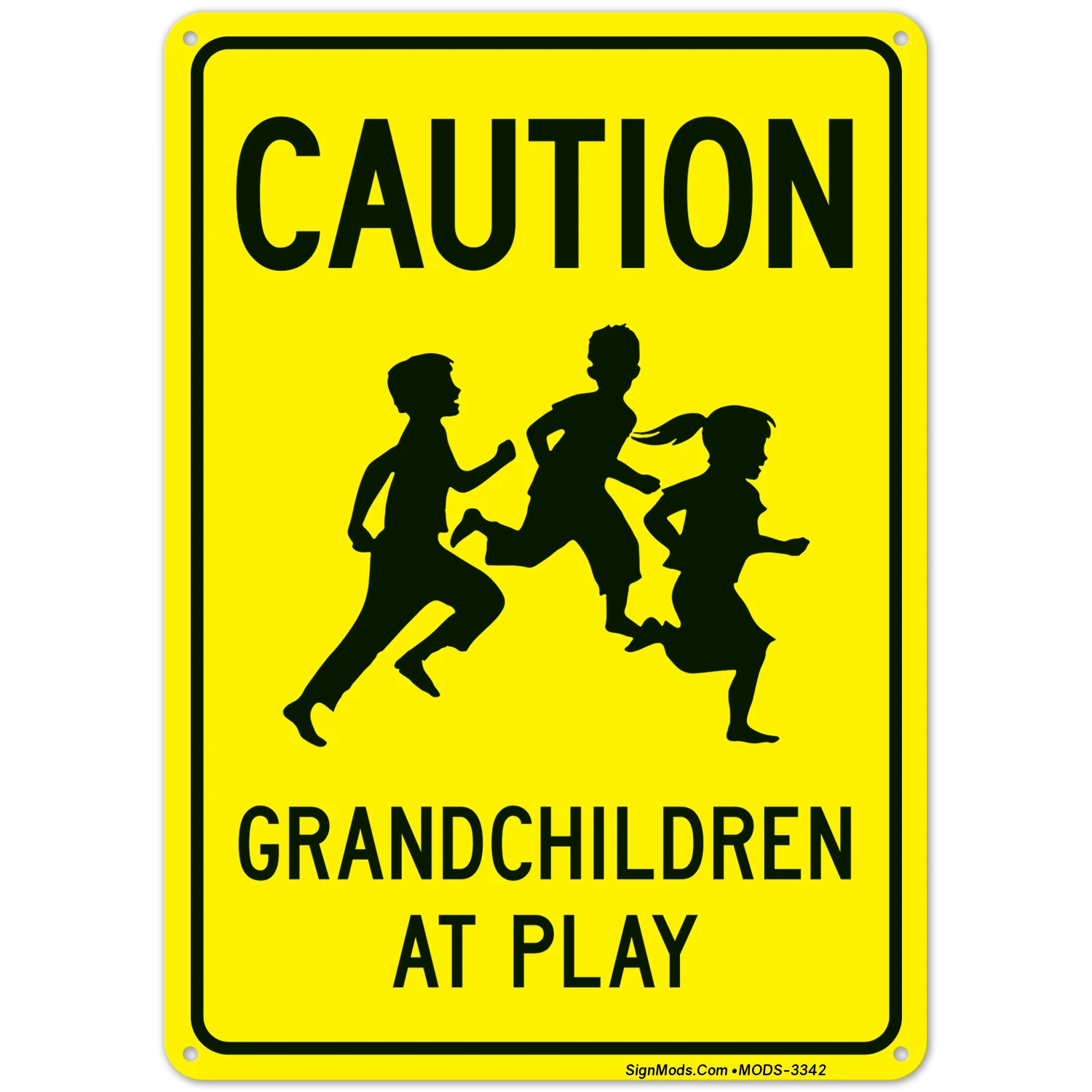 Caution Grandchildren At Play Sign Caution Grandchildren At Play Sign