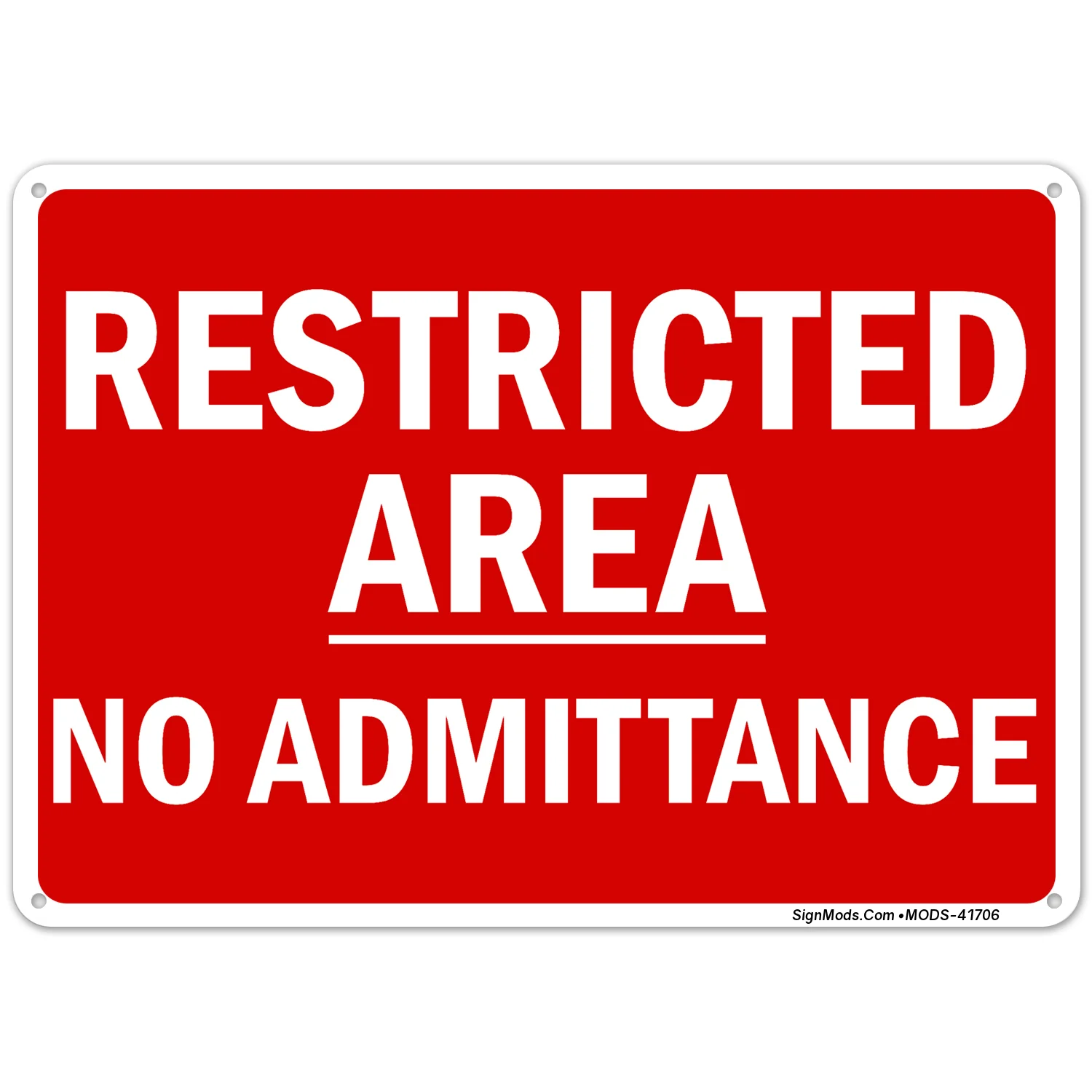 Restricted Area Restricted Area