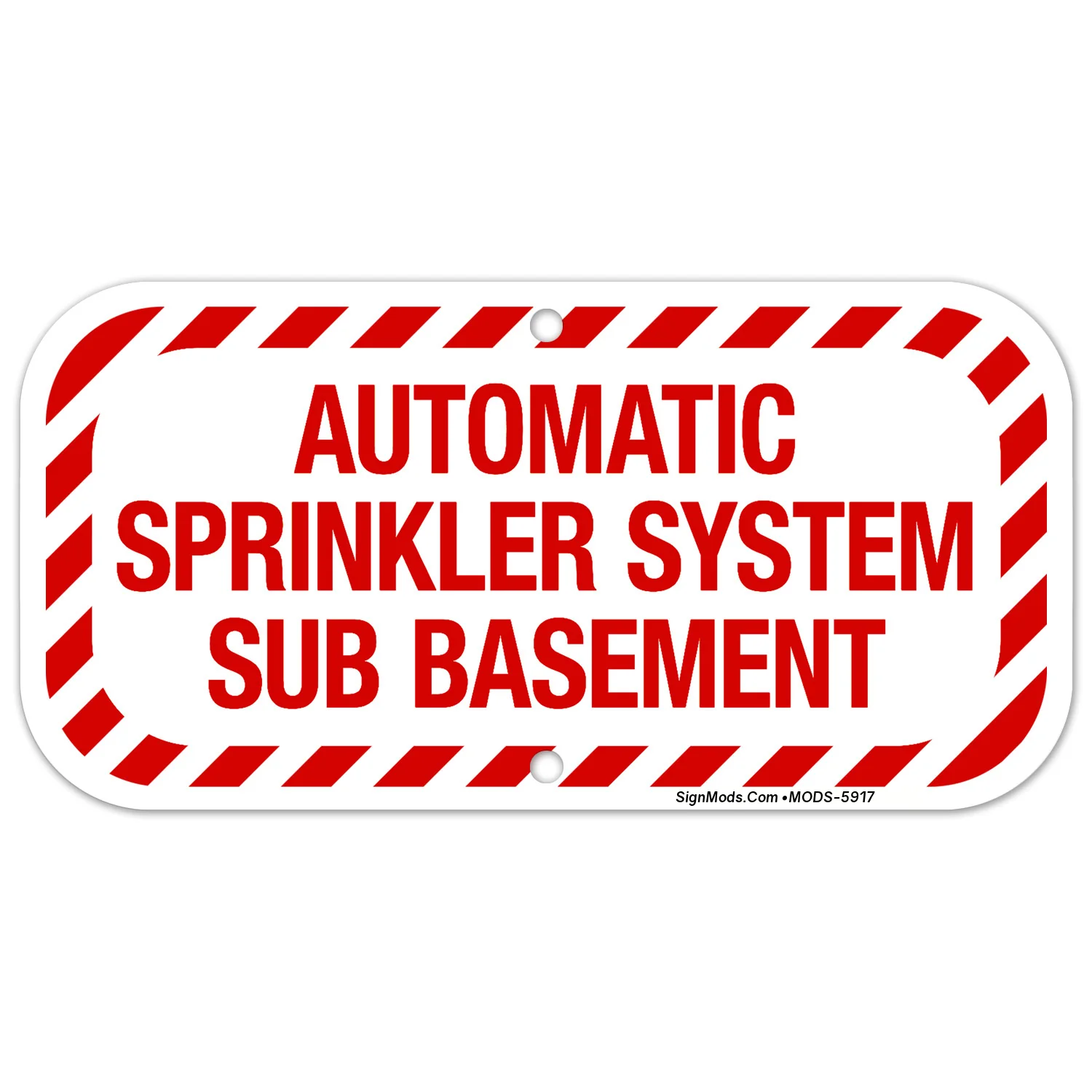 Automatic Sprinkler System Sub Basement Sign Automatic Sprinkler System Sub Basement Sign