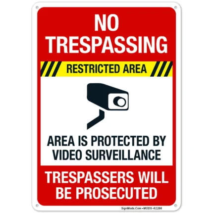 This Property Is Protected By Video Surveillance Sign