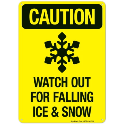 Watch Out For Falling Ice And Snow Sign