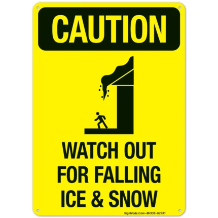 Watch Out For Falling Ice And Snow Sign