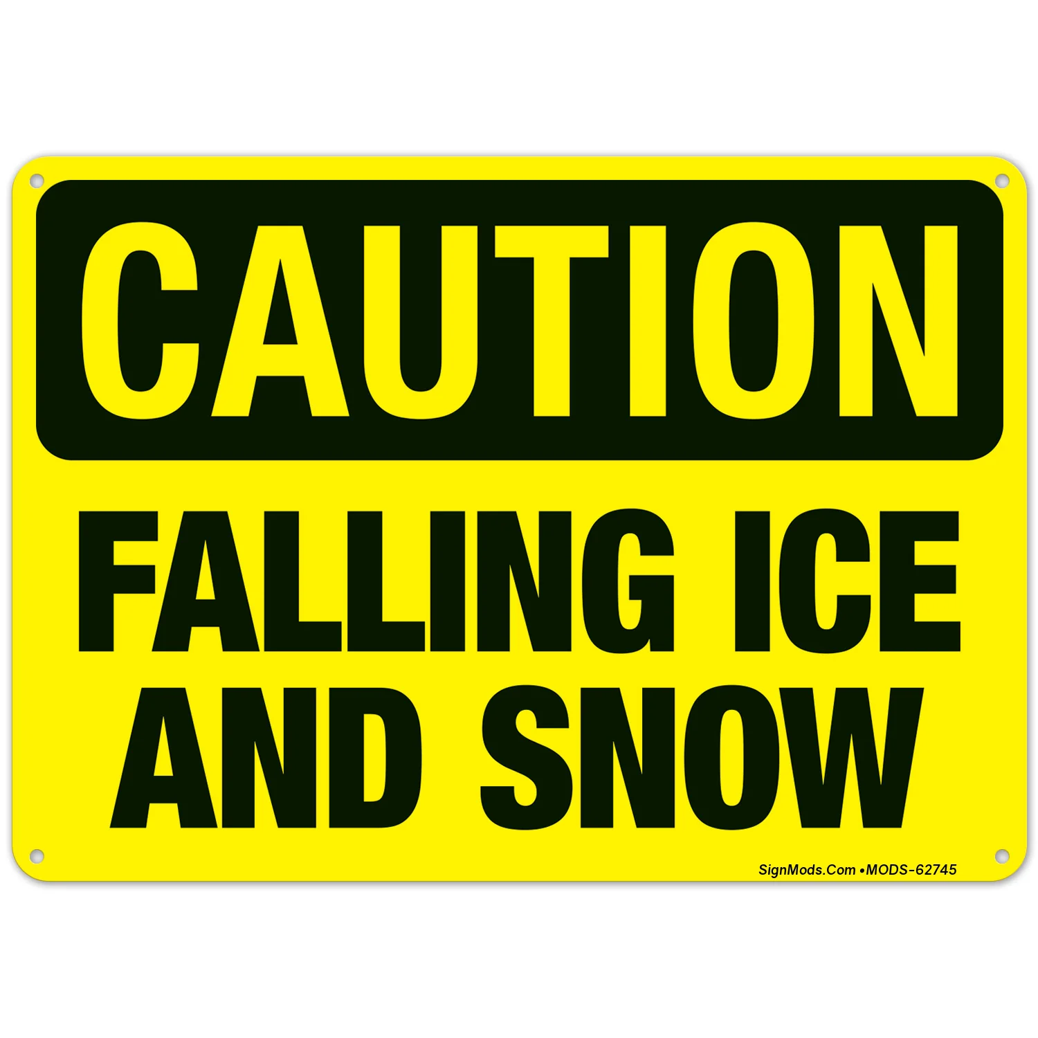 Falling Ice And Snow Without Graphic Sign Falling Ice And Snow Without Graphic Sign