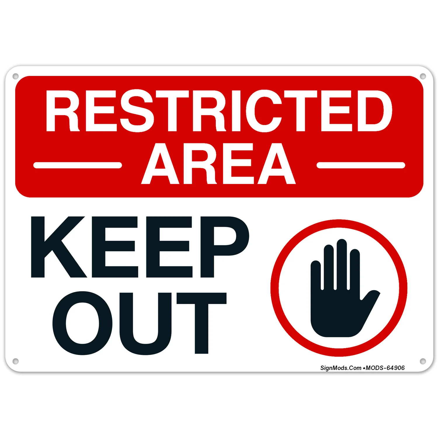 Keep Out With Graphic Sign Keep Out With Graphic Sign