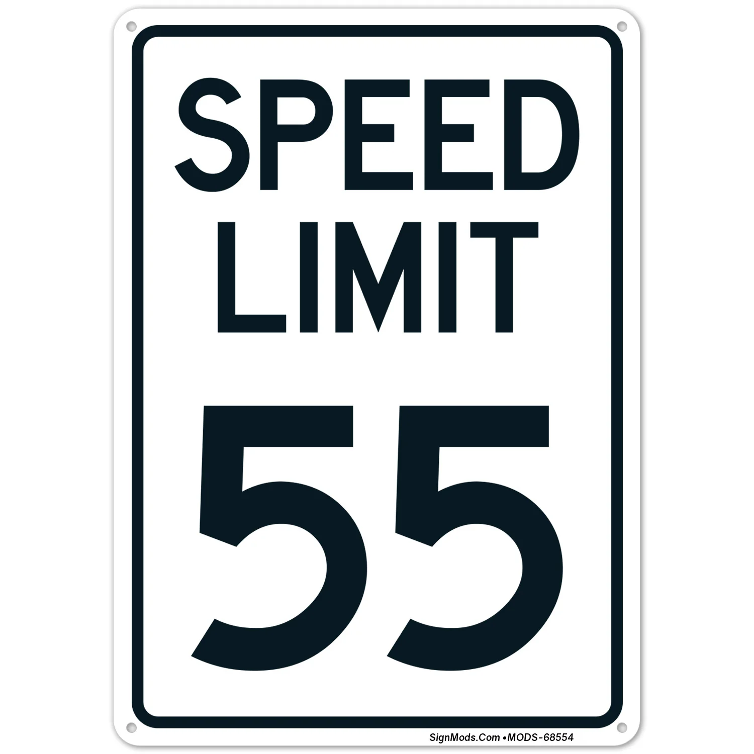 Speed Limit 55 Mph Sign Speed Limit 55 Mph Sign