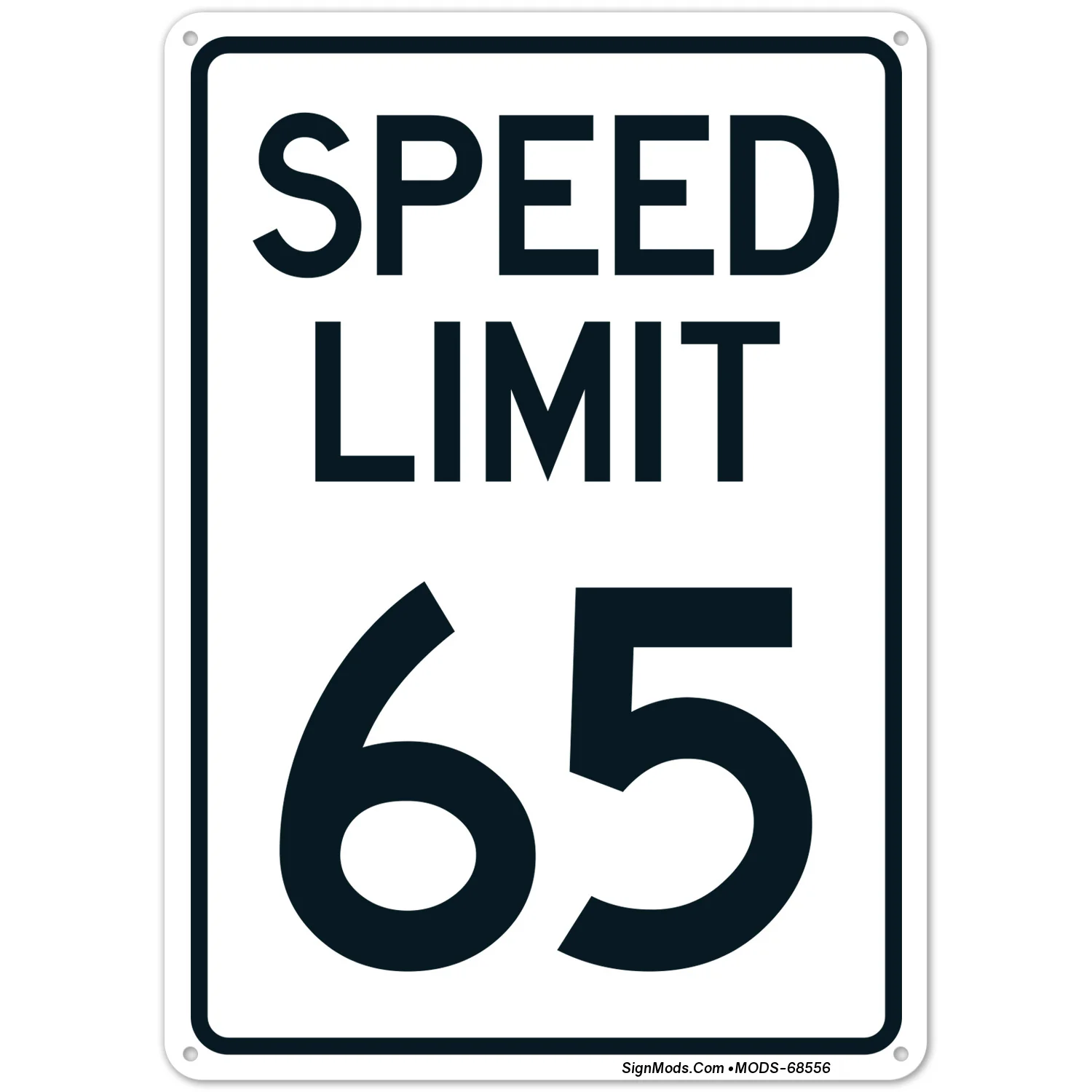 Speed Limit 65 Mph Sign Speed Limit 65 Mph Sign