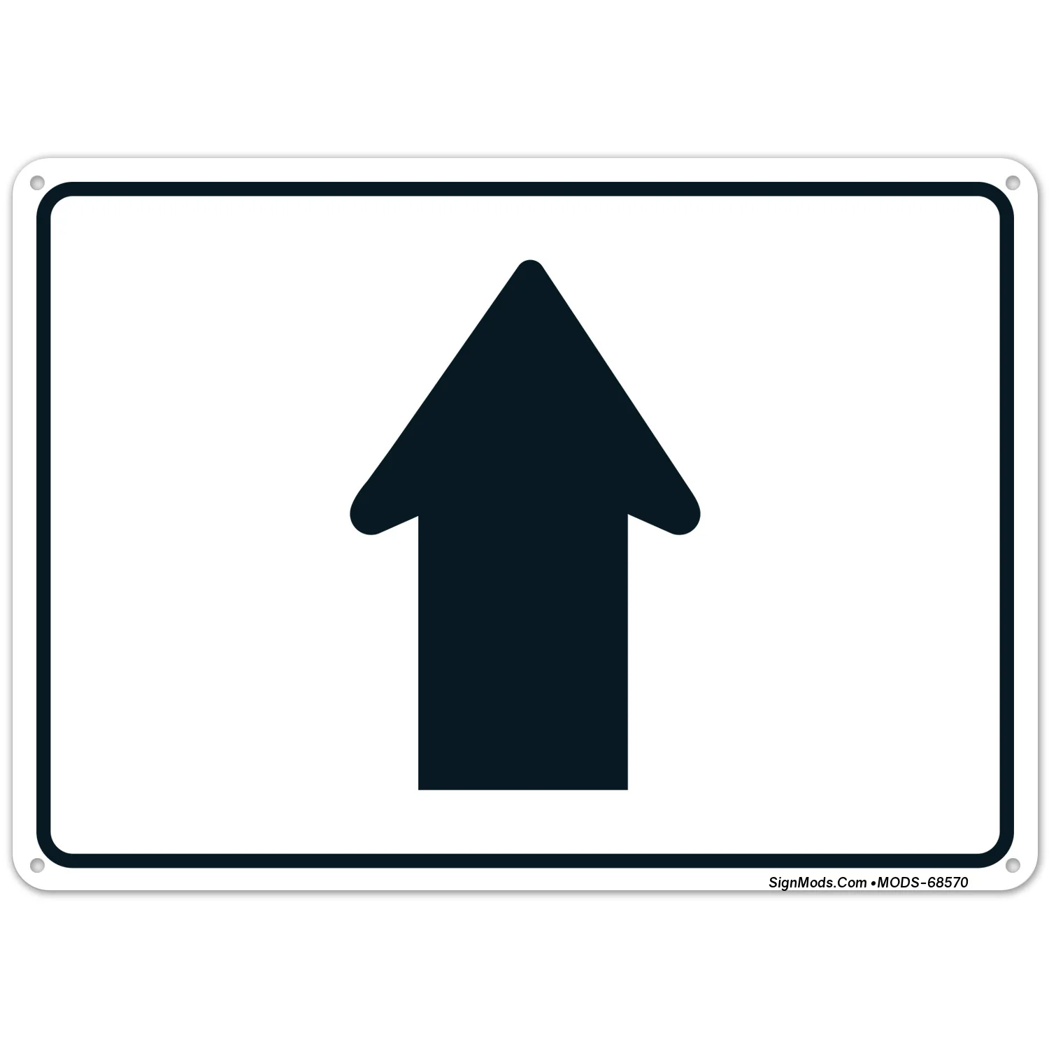 Straight Thru Up Arrow Sign Straight Thru Up Arrow Sign