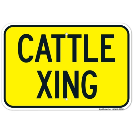 Cattle Xing Sign