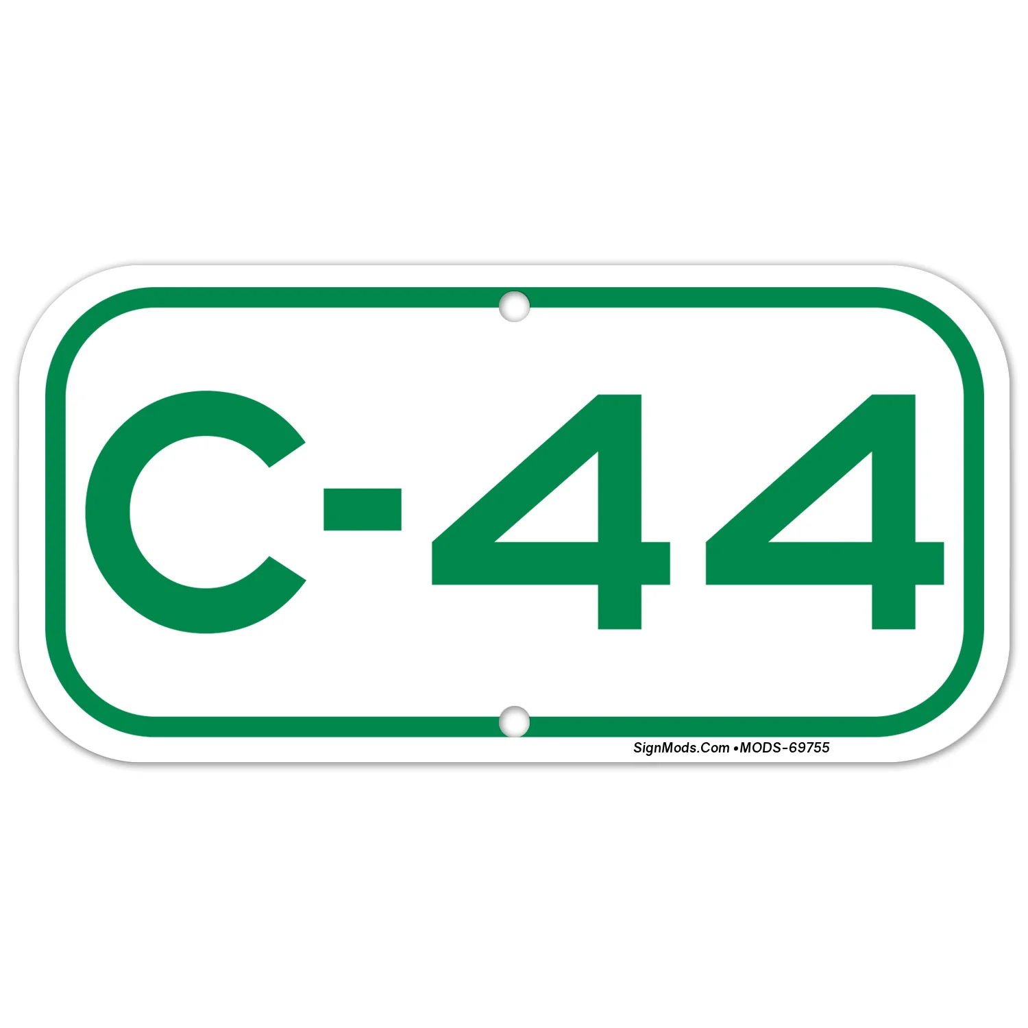 Parking Space C-44 Sign Parking Space C-44 Sign