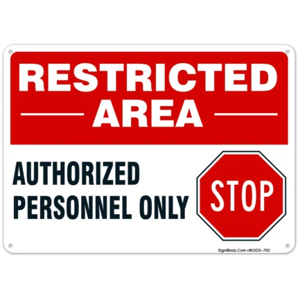 Authorized Personnel Only Sign