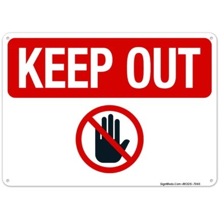 Keep Out No Admittance Symbol Sign