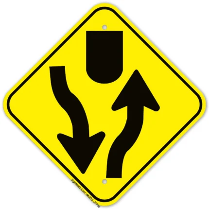 Divided Roadhighway Sign