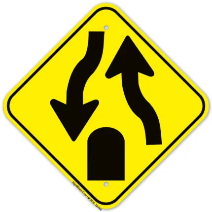 Divided Roadhighway Ends Sign