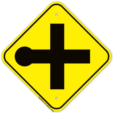Road Intersection Graphic Sign