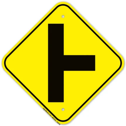 Side Road Right Sign
