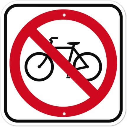 MUTCD No Bicycles R5-6 Sign