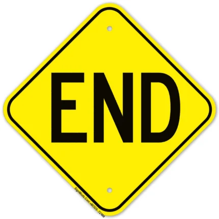End Sign