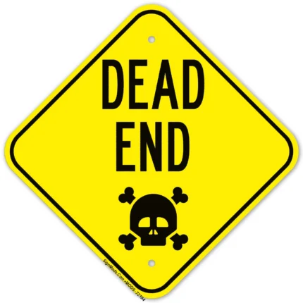 Dead End With Graphic Sign