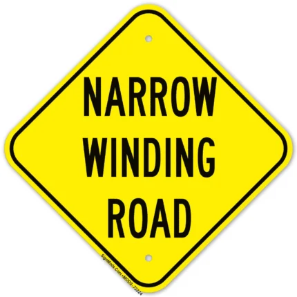 Narrow Winding Road Sign