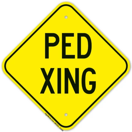 Ped Crossing Sign