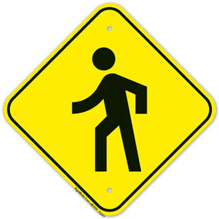 Pedestrian Graphic Sign