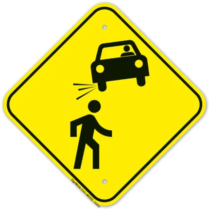 Children Crossing Slow Down Sign